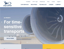 Tablet Screenshot of cargo-partner.com